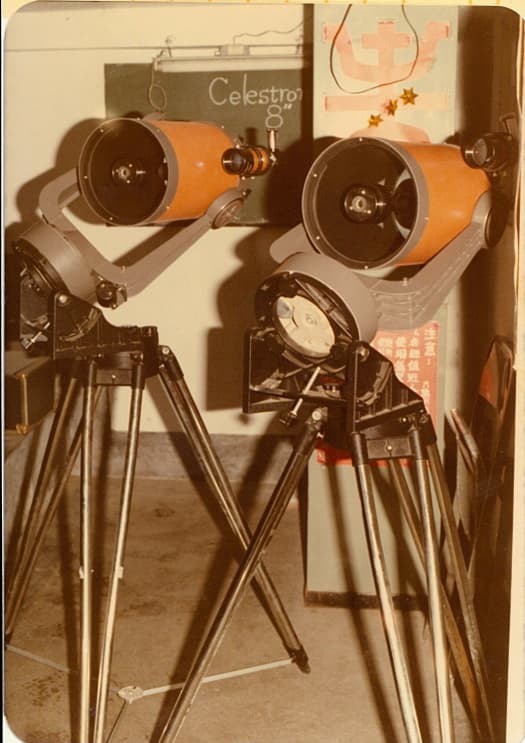 Two Celestron 8 telescopes imported from the US.
